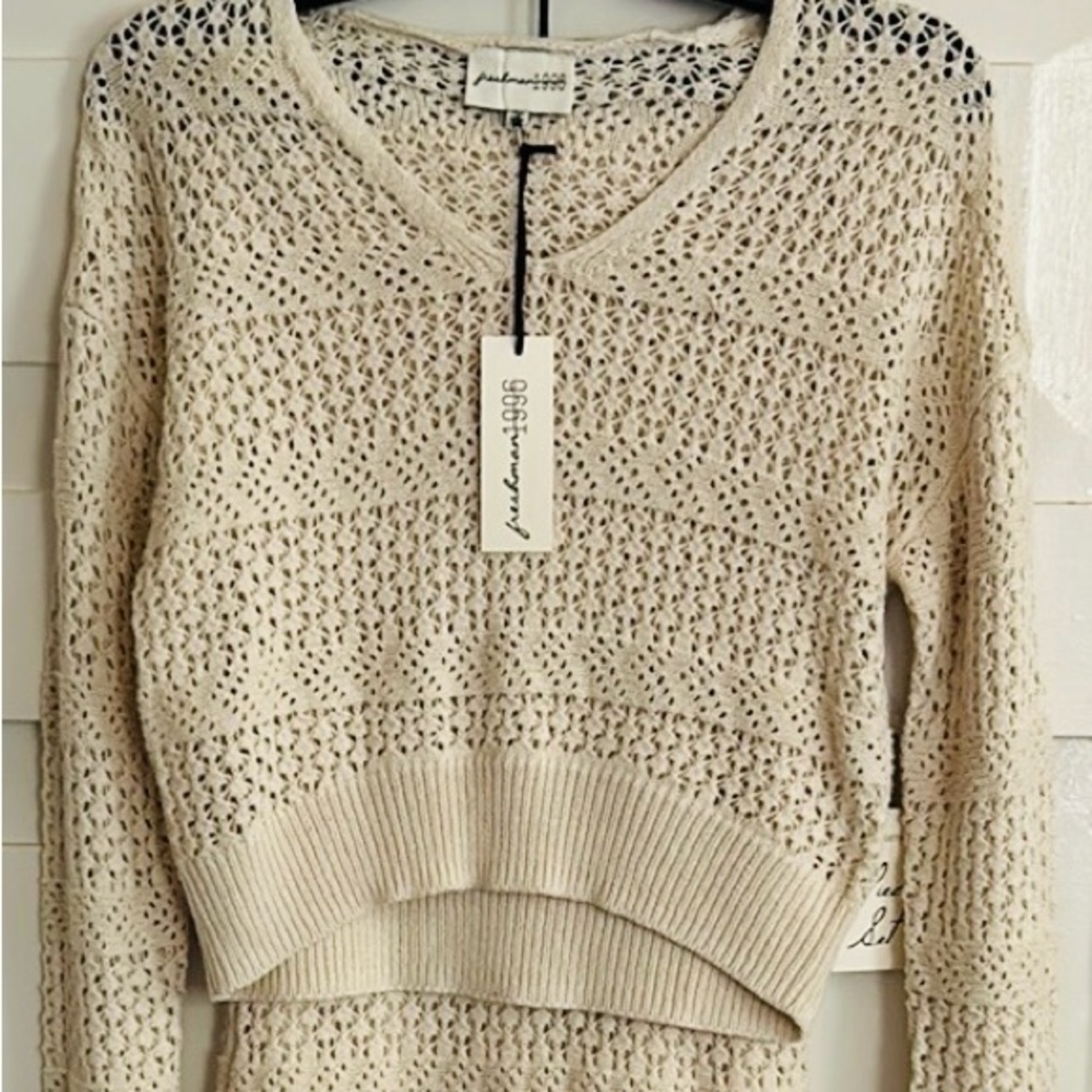 NWT Freshman 1996 Two-Piece Crocheted Lined Skirt and Unlined Sweater XS